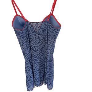 Victoria's Secret Women Junior S Cami Tank Lingerie Animal Print Sheer Coquette